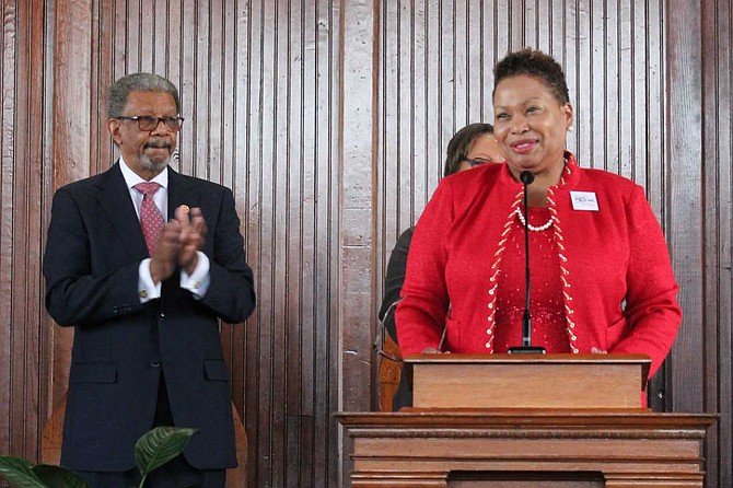 Carmen J. Walters became the 14th president of Tougaloo College on July 1. She is the second female president of Tougaloo after her predecessor, Beverly Wade Hogan, who held the position since 2002. Photo by Jordan Williams