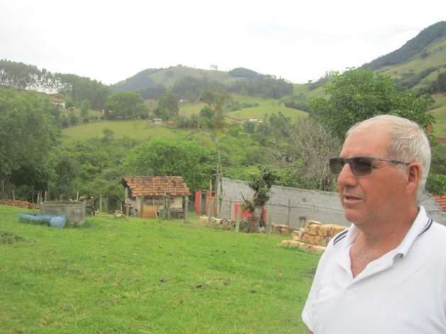Elias Cardoso is proud of the restored forests on his 67-hectare farm, where he has protected and reforested a dozen springs as well as streams. "I was a guinea pig for the Water Conservator project, they called me crazy," when the mayor's office was not yet paying for it in Extrema, a municipality in southeastern Brazil. Credit: Mario Osava/IPS