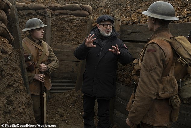 This time he's taking aim not at an ethnicity lecturer from a provincial university, but Oscar-winner Sir Sam Mendes and, in particular, the film director's World War I epic, 1917. Director Sam Mendes is pictured above on set