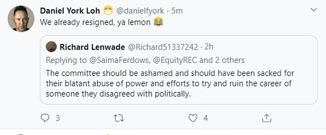 'You lemon': And he had some choice words for Richard Lenwade who slammed the committee