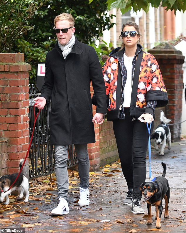 All over: In December 2016, before his divorce was finalised, he split from Vogue Williams, 34, after a brief romance, saying they would 'remain friends'