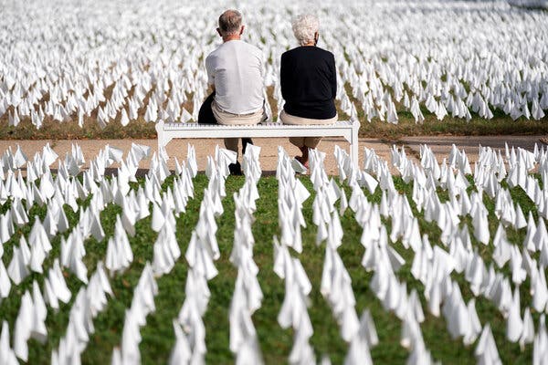 More than 250,000 flags were planted outside the D.C. Armory last fall, to memorialize the U.S. Covid death toll at the time. The toll has more than doubled since, and the artist who created the first installation, Suzanne Brennan Firstenberg, is creating a new one for this fall that will see more than 600,000 flags planted along the National Mall.  