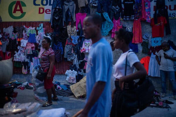 Street vendors in Port-au-Prince, the capital of Haiti, on Monday. The country is one of only a handful worldwide that are yet to begin a Covid vaccination program.