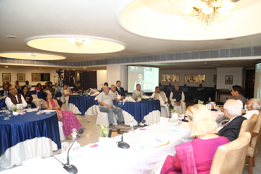 Lawmakers met in New Delhi to discuss the prioritisation of resources to prepare a declaration to the G20. Credit: APDA 