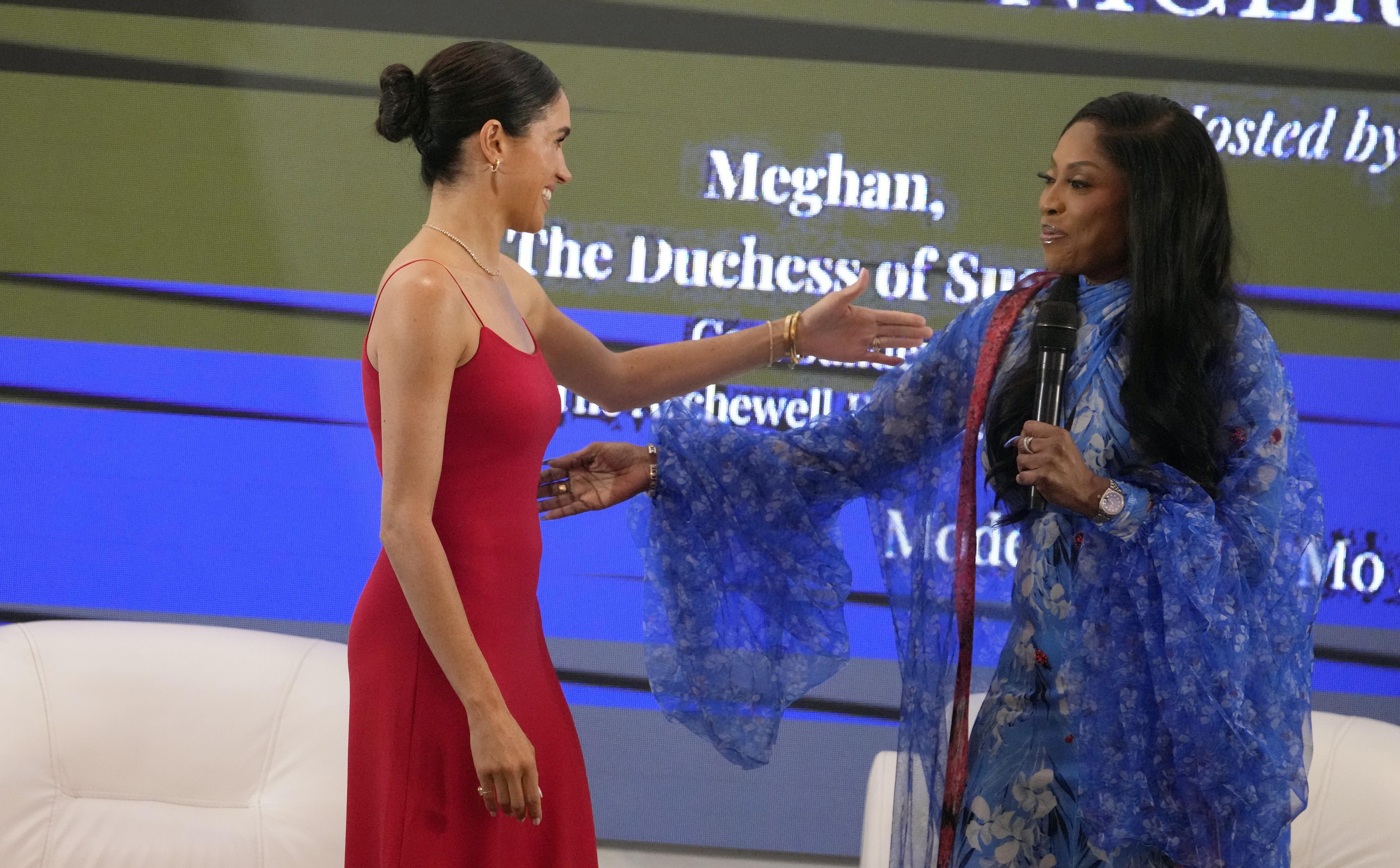 Judi says that Meghan has also been showcasing a more formal body language