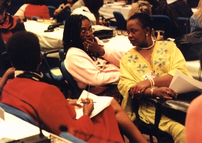 Delegates at the Fourth UN World Conference on Women in Beijing 1995.' Credit: UNDPI /UN Women
