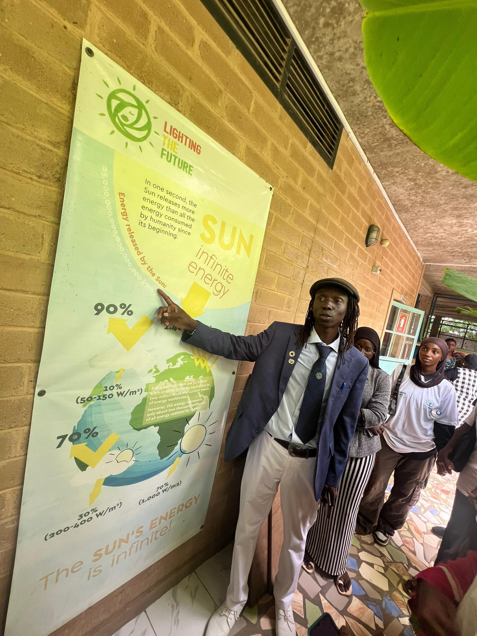 Malang Sambou Manneh with She-Climate Fellows. Credit: Clean Earth Gambia/Facebook
