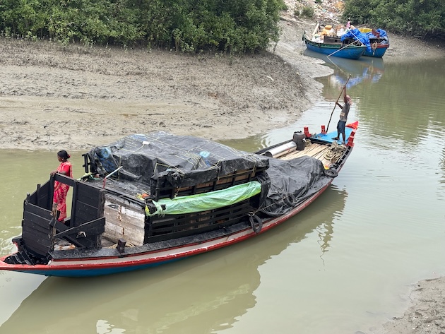 A fisherman in Sundarbans. Credit: Diwash Gahatraj/IPS
