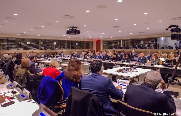 The launch event of ICO's flagship report on the UN Pact for the Future at UNHQ in New York. The event was attended by high-ranking UN diplomats. Credit: John Okyo Nyaku/UN