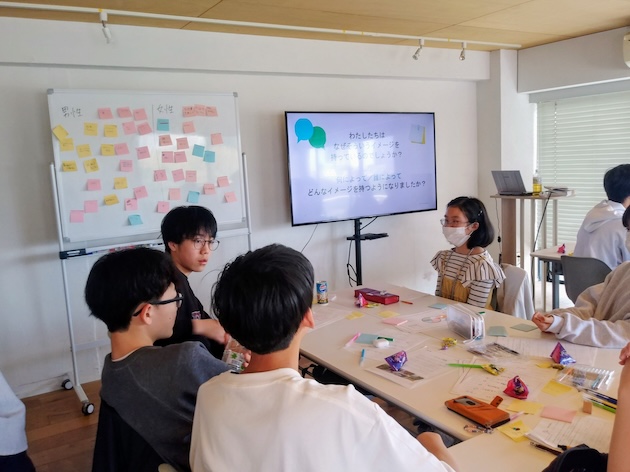 What’s the importance of gender in Japan? Workshop with Plan International, Japan. Credit: Ippei Takemura