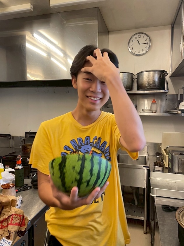 Campers help with Cooking (Photo 1). Credit: Ippei Takemura