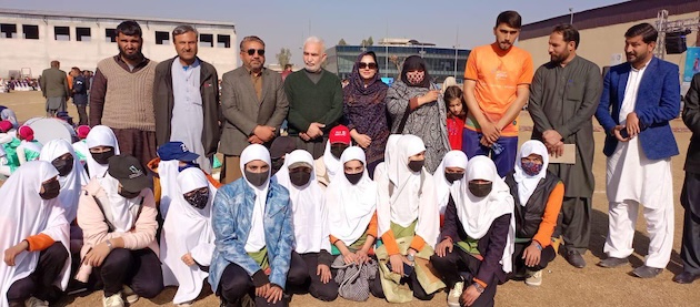 The photo shows an all-girls cricket team from Dir that made it to the finals of the inter-regional games, all without coaching, back in 2023. "Imagine what they can achieve with the right facilities and proper training," said Noorena Shams, also from Dir. Courtesy: Noorena Shams